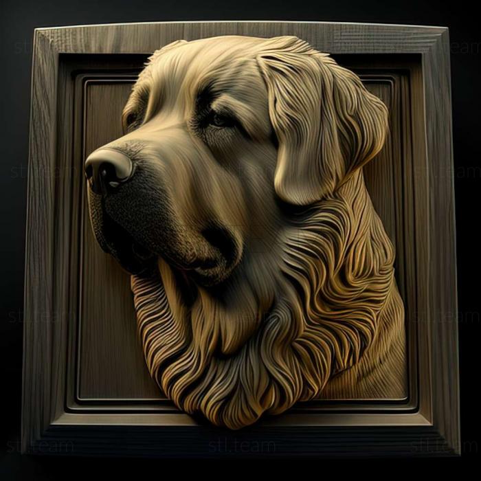 3D model Pyrenean Mastiff dog (STL)